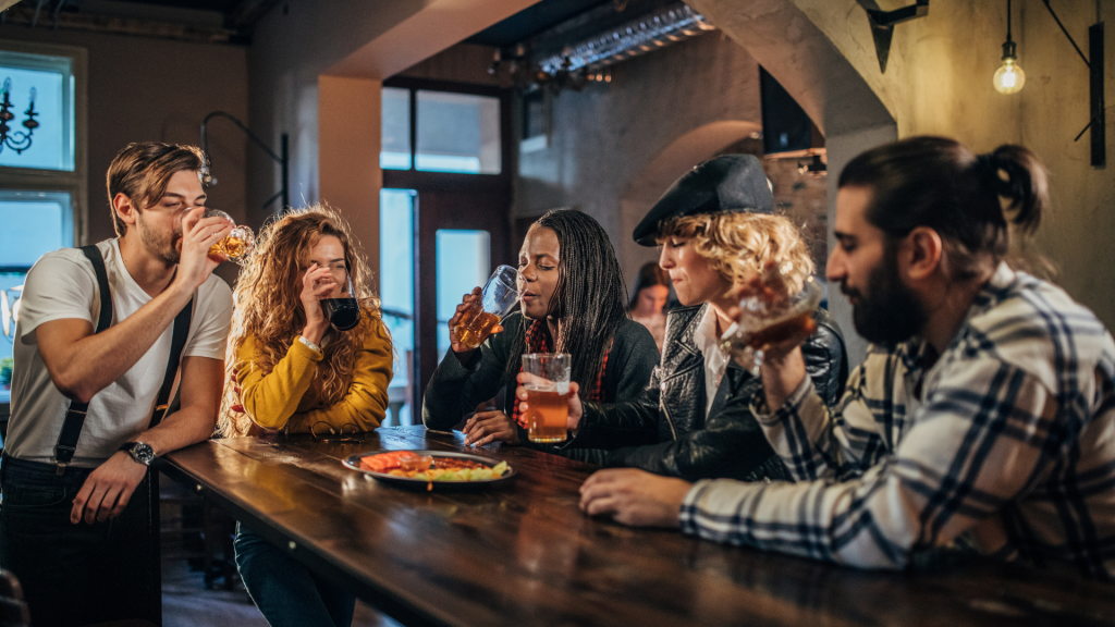 Can't hear in a pub