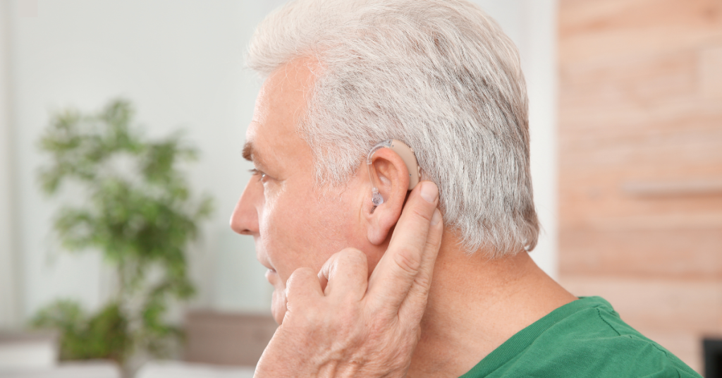 Person using headphones safely at moderate volume