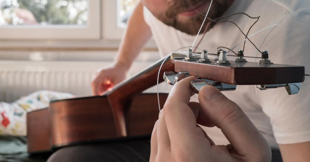 Hearing-impaired musician creating music with adaptive tools