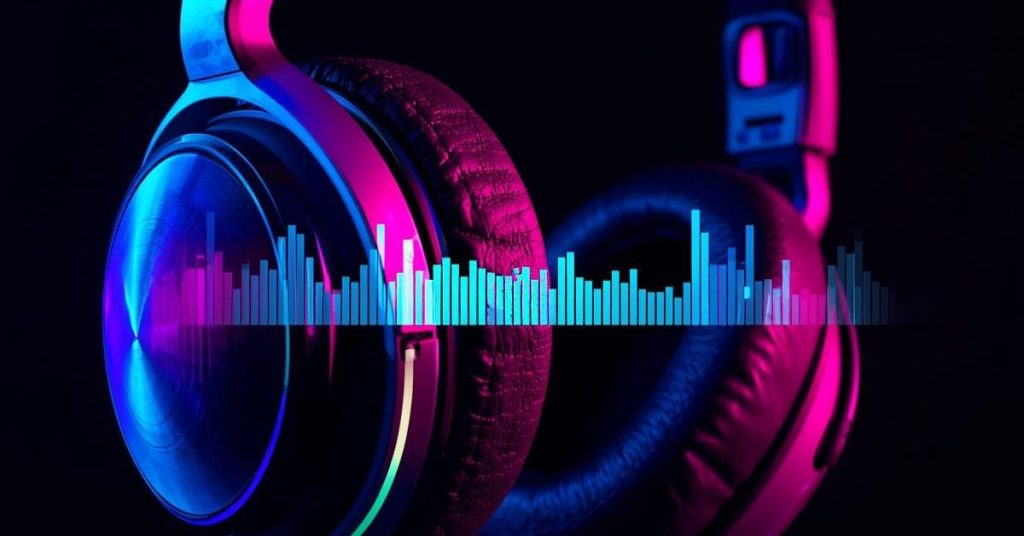 Person wearing earplugs at a loud concert to protect hearing