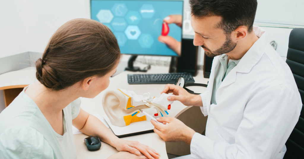 Middle-aged person experiencing symptoms of Meniere’s disease