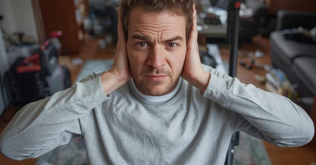 Noisy household appliance making excessive sound in a home setting