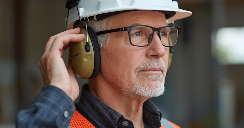 Comfortable long-term hearing protection being worn correctly