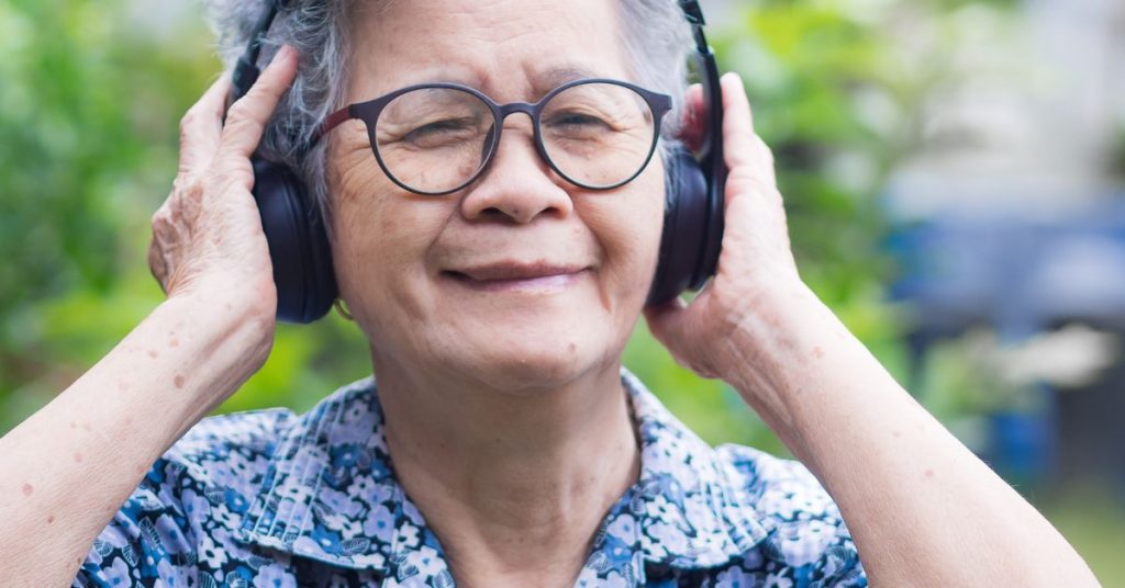 Older adult practicing hearing wellness with healthy lifestyle habits