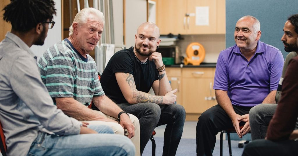 Adults participating in a local hearing loss support group