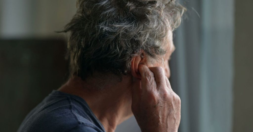 Sudden one-sided hearing loss symptoms in an older adult